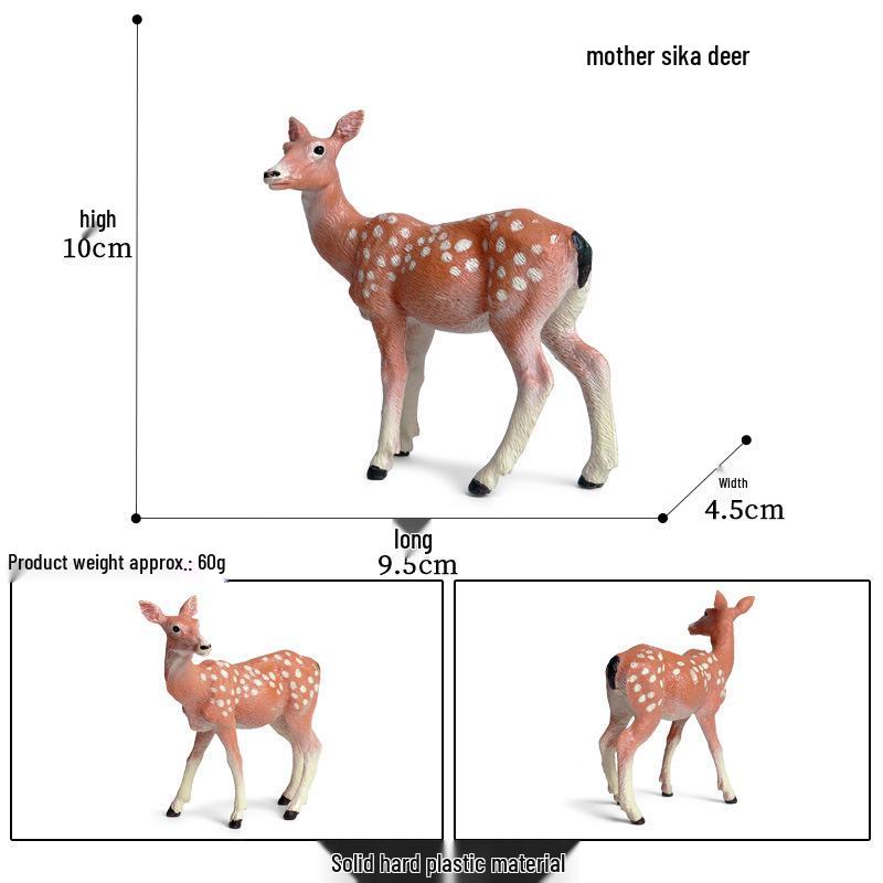 Cross-Border Christmas Wildlife Deer Model Cake Decoration Set