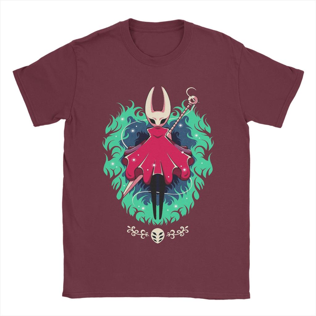 Hollow Knight Silksong Hornet Herren T-Shirts Neuheit T-Shirt Kurzarm Rundhals T-Shirt 100% Baumwolle Geschenkidee Tops