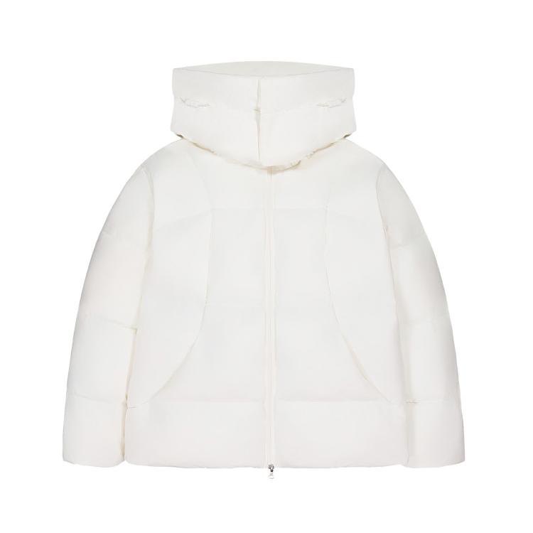 

New Balance FW25 Solid Color Fleece Lined Thermal Detachable Hood Long Sleeved Down Jacket Women s NPF45222-IV M