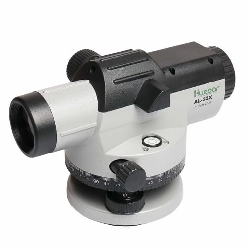 Huepar AL-32X Auto Level, 32x Magnification, Optical Auto Level, Rangefinder, Distance Measuring Tool, Elevation Measurement, Distance Measurement, Ho