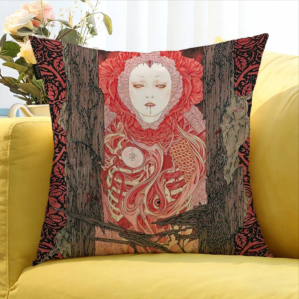 M-Maiyaca Takato Y-Yamamoto Various Sizes Square Pillow Case For Car Home Bedchamber Decor
