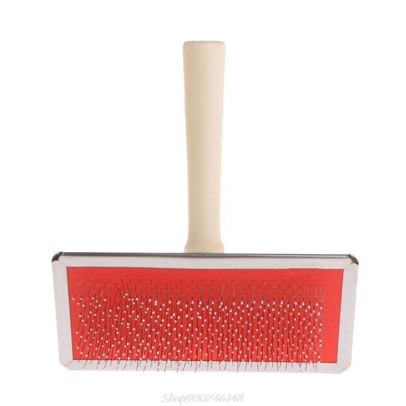 Pet Grooming Comb Shedding Hair Remove Brush Handle Slicker Dog Supply wholesales
