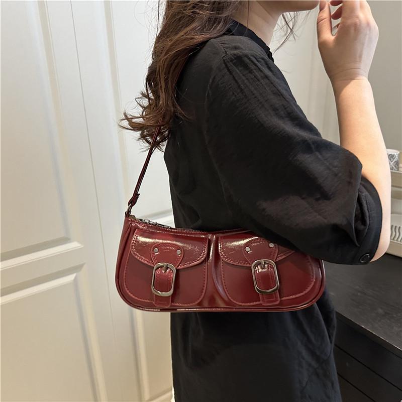 Street Style Pu Crossbody Bag With Zipper Closure For Daily Casual Wear