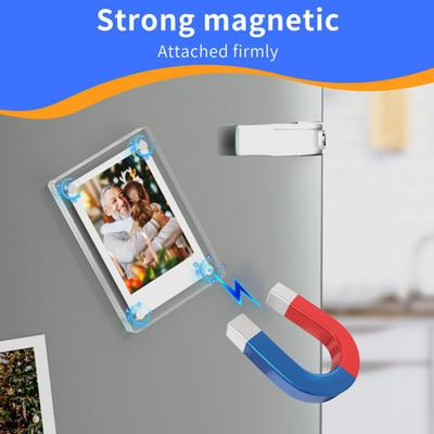5/10/15 Stück 3-Zoll-magnetischer Bilderrahmen, doppelseitig, Kühlschrank, transparenter Acryl-Sofortbildfilmhalter, Bilderdisplay, Rahmendekoration