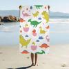 Cartoon Animal Dinosaur Print Cartoon Beach Towel Cute Kawaii Room Decor Bath Girls Children Hand Towels For Bathroom Shower