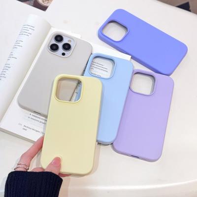 Stessa custodia in silicone liquido per iPhone 16 15 14 13 12 11 Pro Max Custodie Apple per iPhone16 16Pro 15Pro Cover posteriore con logo completo