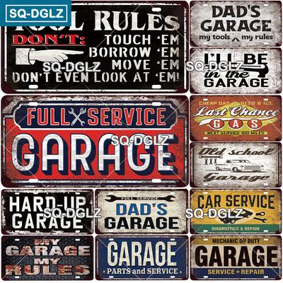 Werkzeugregeln Metallschild Blechschild Kennzeichen Garage Dekoration Schild Vintage Man Cave Bar Pub Club Heimwanddekoration Gamer Poster