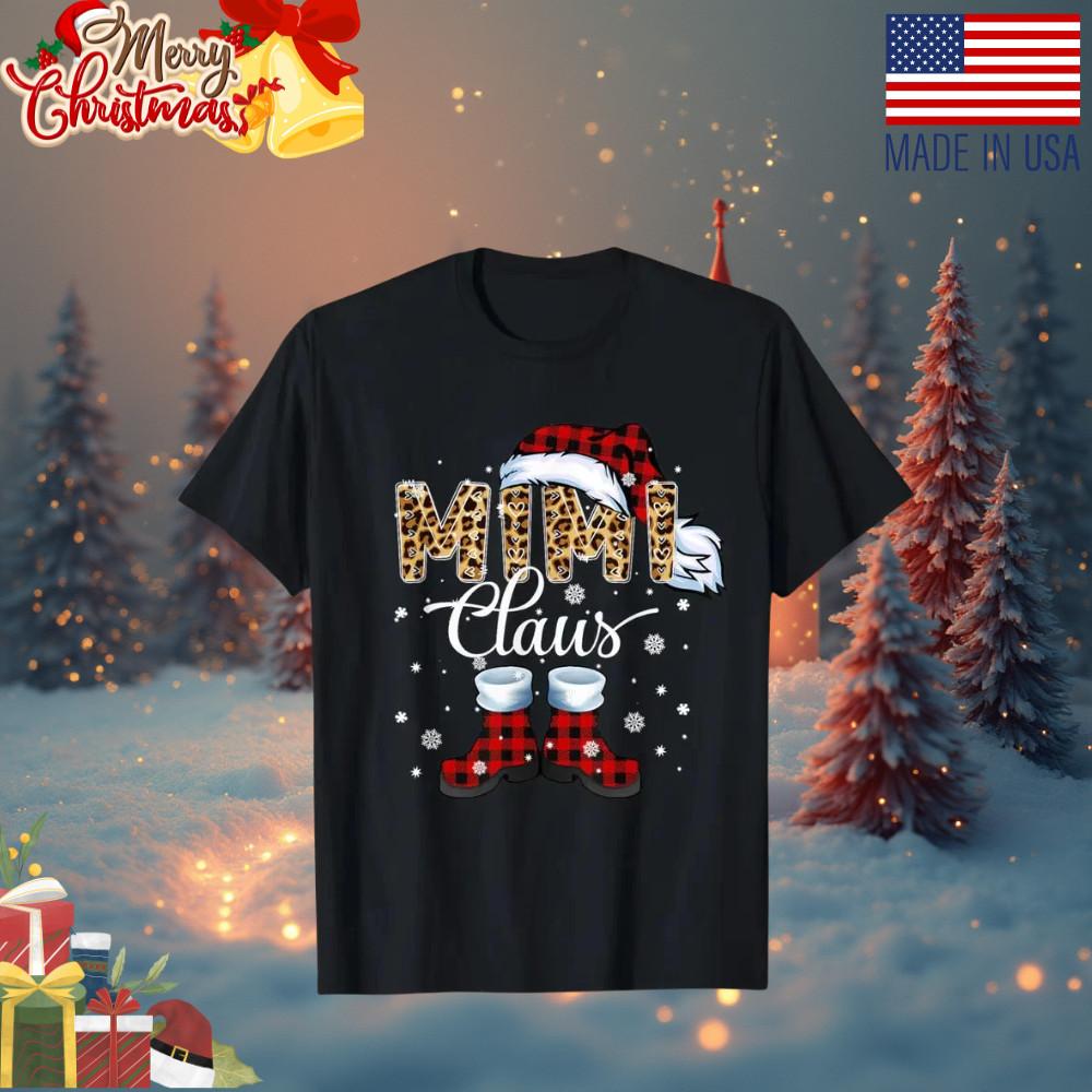Christmas Mimi Claus Leopard Buffalo Plaid Pajama Xmas Men s T-shirt Personality Unisex T-Shirt S разноцветный