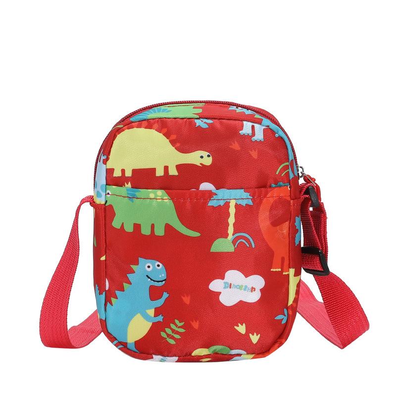 2025 Trend Colorful Dinosaur Small Square Bag, Playful and Cute Nylon Bag Adult Student Universal Shoulder Bag