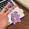 Cartoon Kawaii Surfboard Key Chains with Swimming Charms Blank Name Tags Lightweight Decor for Pencil Case Student Gift