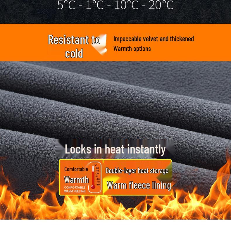 Reversible Plus Velvet Fleece Jacket: Business Casual Stand Collar for Autumn/Winter, Ideal for Middle-Aged Men.