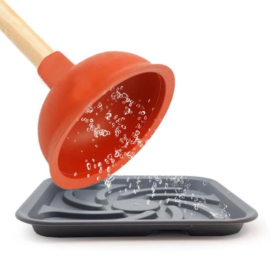 2Pcs Plunger Trays Fast-Drying Air Mats Easy to Clean Reusable