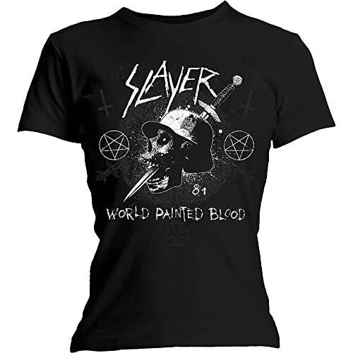 Slayer Ladies T-Shirt: Dagger Skull (Large) XL