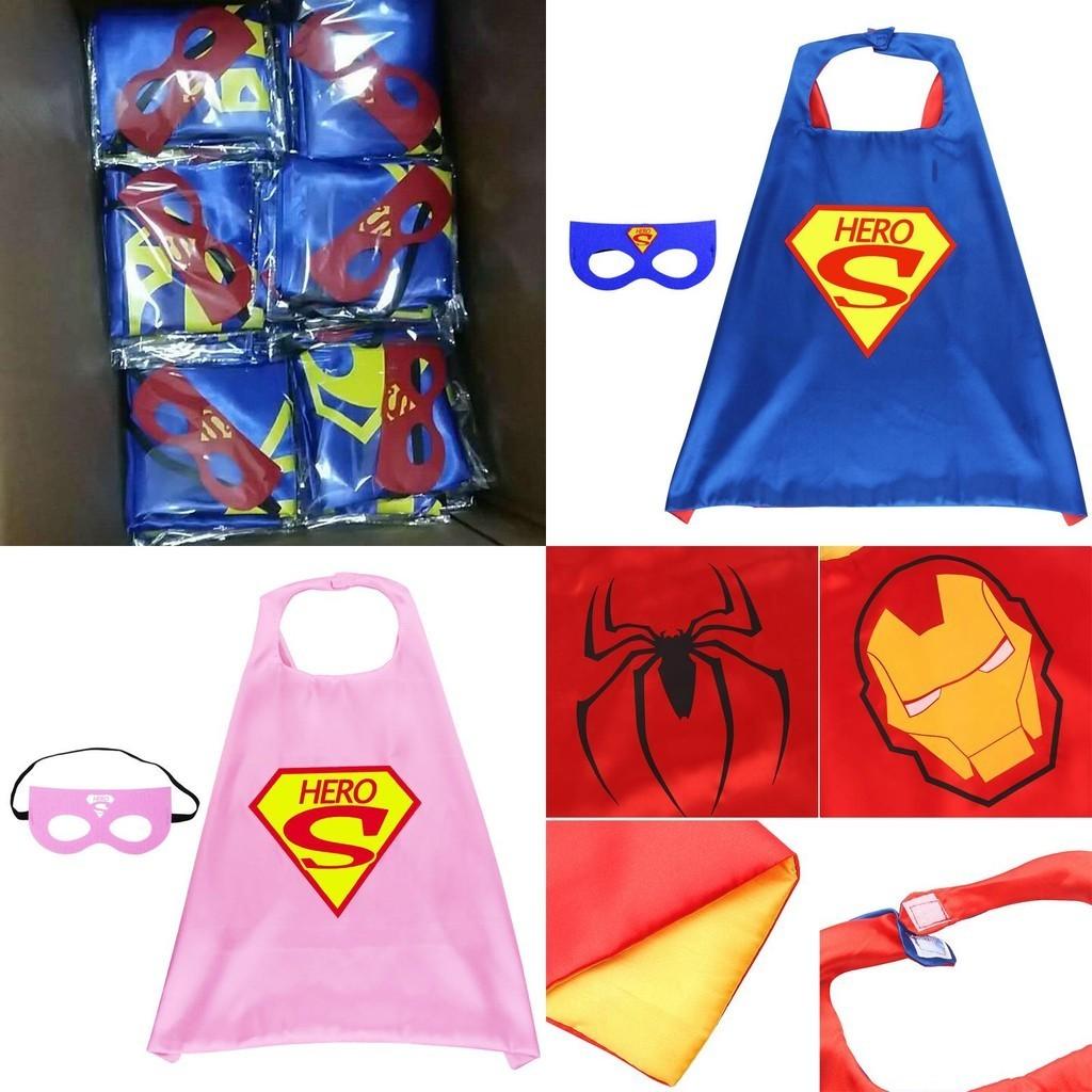 Superhero Cloak Adult Children Cape With Mask For Ultimate Halloween Costume Experience