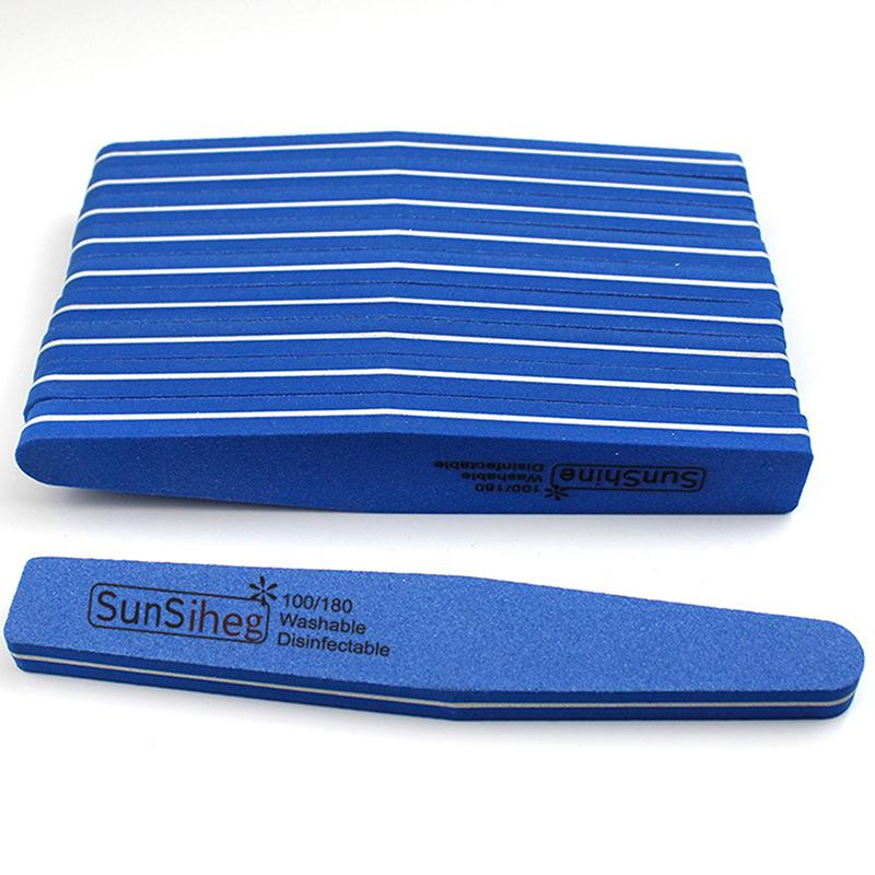 10Pc Diamond Nail File Nail Buffer Washable Grinding Polishing Sanding Nail Tool