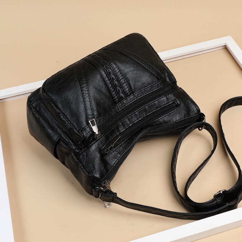 Women Crossbody Bag Large Capacity Korean Shoulder Bag Mini Square Bag Minimalist Embroidered Mom Bag Casual Bag