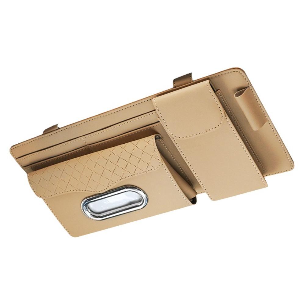 Multi-functional Car Sun Visor Organizer Hanging Car Glasses Clip Car Tissue Box Truck