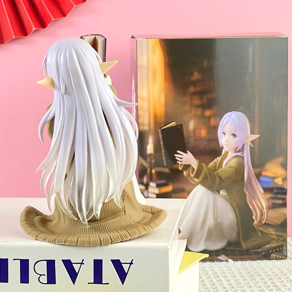 12cm Frieren Beyond Journey's End Frieren Anime Figure Desktop Cute night-suit Frieren Figurine Model Doll Toy Fans Gifts