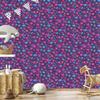 Neon Glitter Hearts Wallpaper Violet, Blue and Purple 50x1000