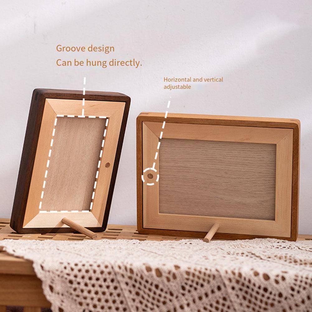 

Round Corner Wooden Photo Frame for Home Decor and For DIY Customization Suitable for Displaying Photos and Artwork 6 inches