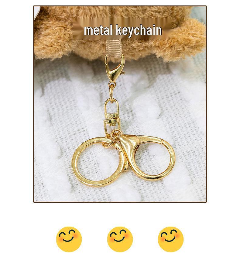 Ted2 Plush Teddy Bear Keychain Pendant - Stuffed Animal Comfort Doll Birthday Gift