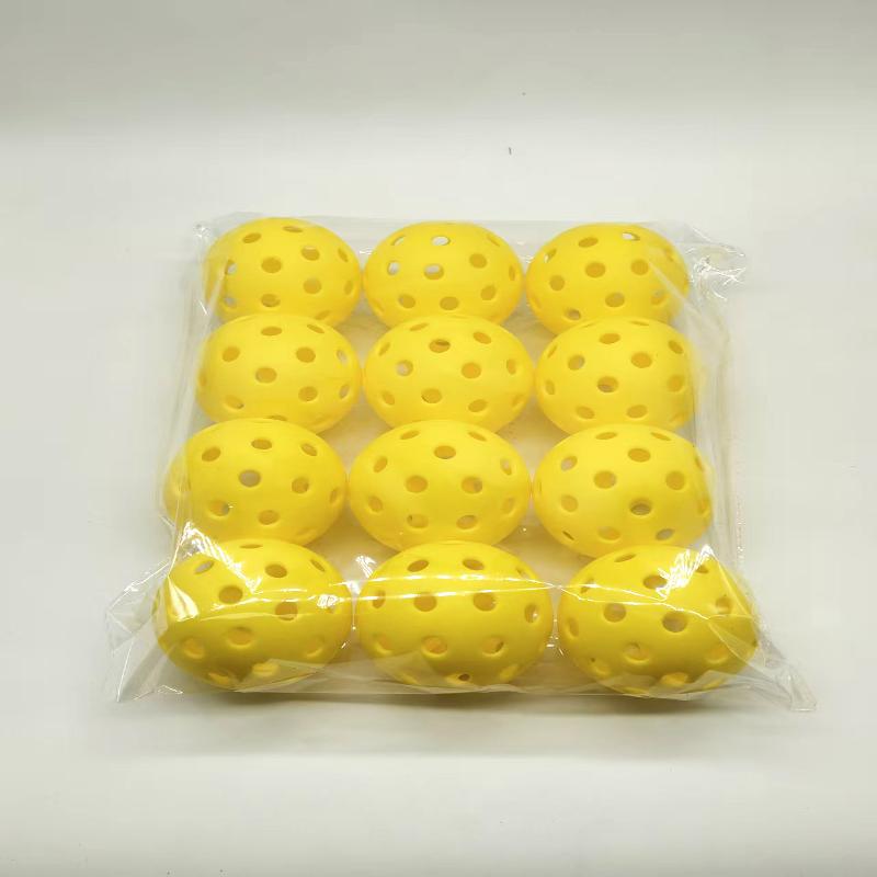 6/12Pcs Pickleball 74Mm Durable 40 Holes Outdoor Pickleballs Outdoor For Competition Pickleball Packs Of Pickleballs