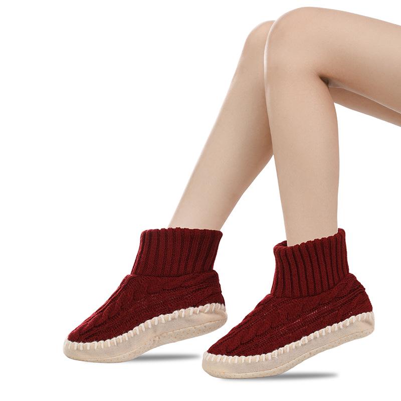 Women's Cotton Velvet Floor Socks Slippers - Soft Sole, Thickened, Maternity-Friendly, Plus Velvet