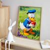 Disney diamond painting kit, Donald Duck holding an apple for living room, bedroom, study and other interior space decoration