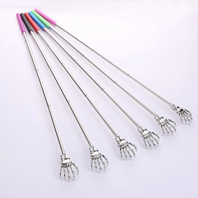 Stainless Steel Retractable Back Scratcher Telescopic Massager Long Handle Body Scratching Massage Extendable Telescoping Itch