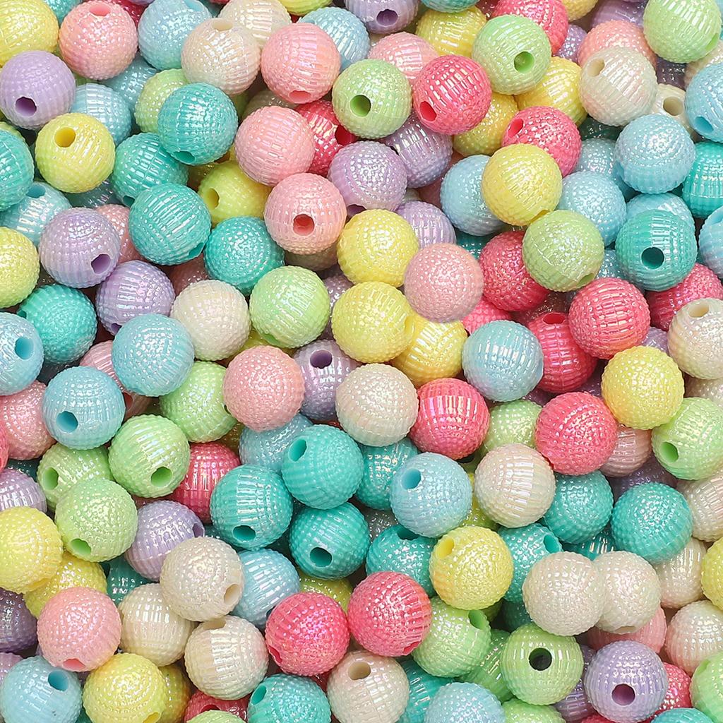 Acrylic Beads Bayberry Charms AB Ball Beads For DIY Jewelry 30-50Pcs