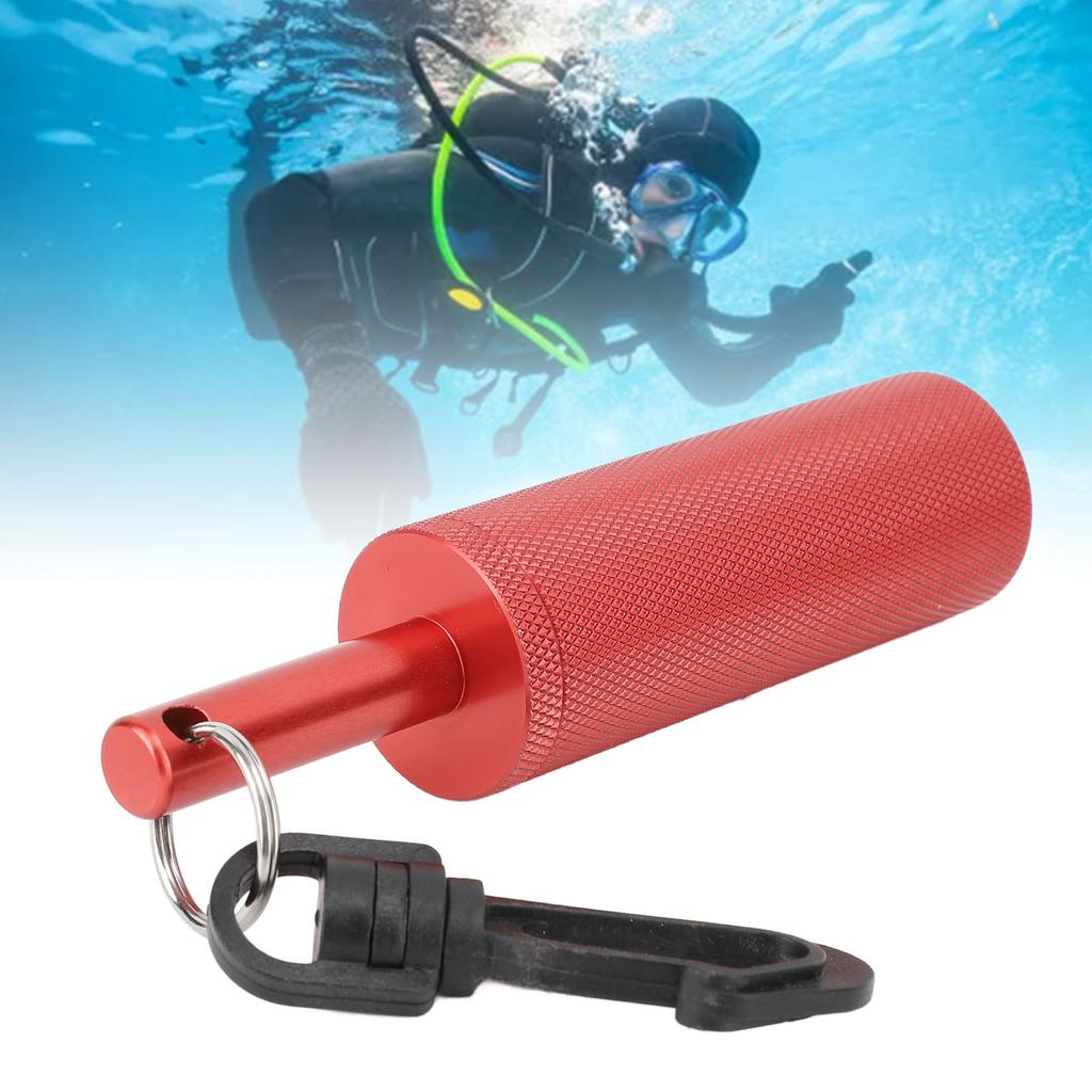 Underwater Shaker Aluminum Anti Slip Texture Steel Balls Included with 360 degrees    Hook Signal   Diving Stick for   Diving
