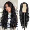 Hot Lace-Free No Dye Women's Small Black Medium Long Curly Hair Large Wave High-temperature Silk Machine Made Change Wig