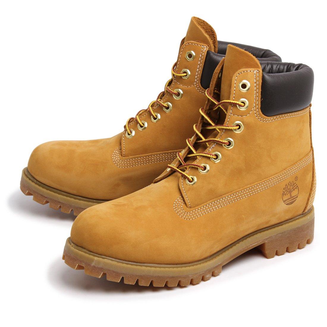 

Timberland Premium Wheat Nubuck Natural US Size Men s 6-inch Boots, Yellow, Leather, Waterproof, Work, Snow, Rain, 8.5 (26.5cm) [Used]