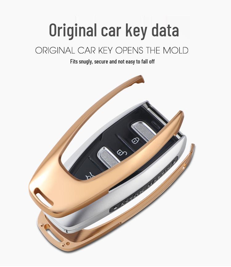 KAKTUS Cashu Car Key Case for Aston Martin DBX - Protective Shell Cover with Buckle