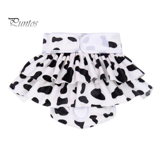 Pet Menstrual Pants Washable Fastener Tape Dog Diaper Reusable Fashionable Print Pet Physiological Pants Pet