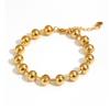 A52E Minimalist Beaded Chain Bracelet For Women Men Sturdy Corrosion Resistant Stainless Steel