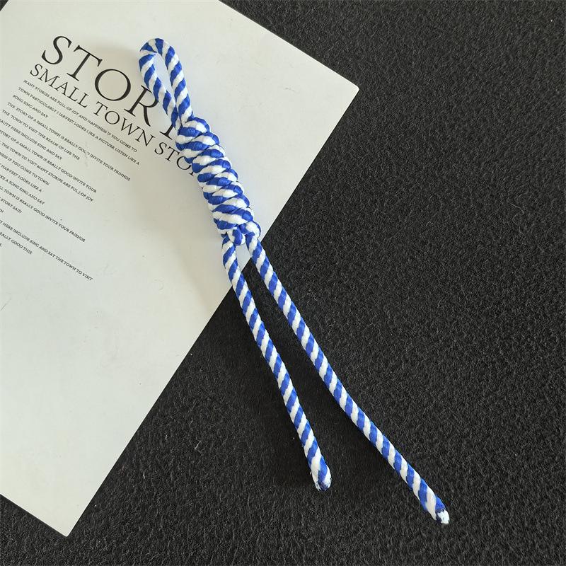 Colorful Trendy Miu Style Polyester/Nylon Braided Rope Pendant with Knotting for Bags