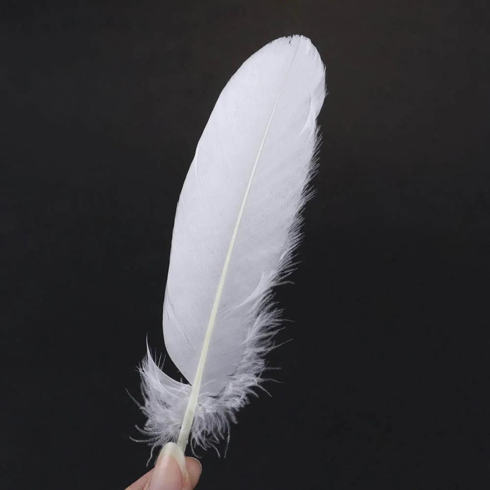 Premium White Swan Goose Feathers 15-20cm 50PCS/Lot 28 Colors for Jewelry Making Wedding Decor Crafts DIY Feather Accessories