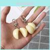 Garlic Clove Keychain With Buckle Simulated Food Toy Fashionable Bag Pendant Factory Outlet