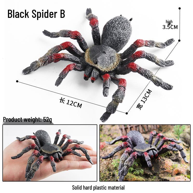 Children's Tarantula Model Toy - Realistic Prank Spider for Halloween & Cognitive Play