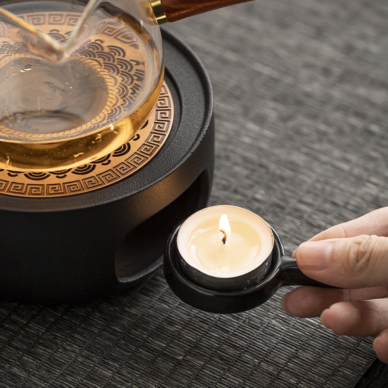 Tea Brewing Candle Warmer & Aroma Diffuser: A Compact Stove for Heating and Roasting Tea Cups