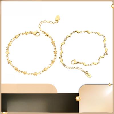 Kleine Verse Sieraden Ster Waterrimpels Eenvoudige Armband voor Vrouwen