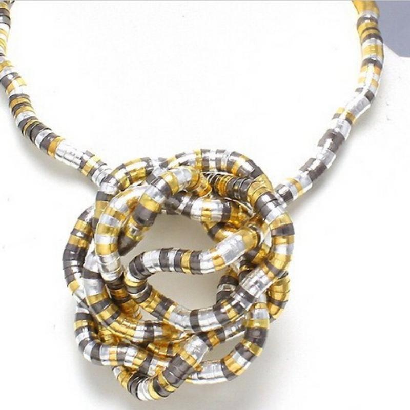 European and American men's personalized snake necklace 5mm white K iron-plated curved flexible random shape cool snake chain