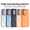 KEYSION Matte Skin Feel Lens Stand Phone Case for Samsung A54 5G A34 A14 4G 5G Magnetic Shockproof Back Cover for Galaxy A04S