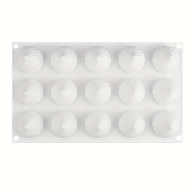 Nepřilnavá silikonová forma ve tvaru plamene na čokoládové pralinky k pečení, na výrobu madeleinek, bonbonů, želé, ledových kostek, dortů, sladké dekorace