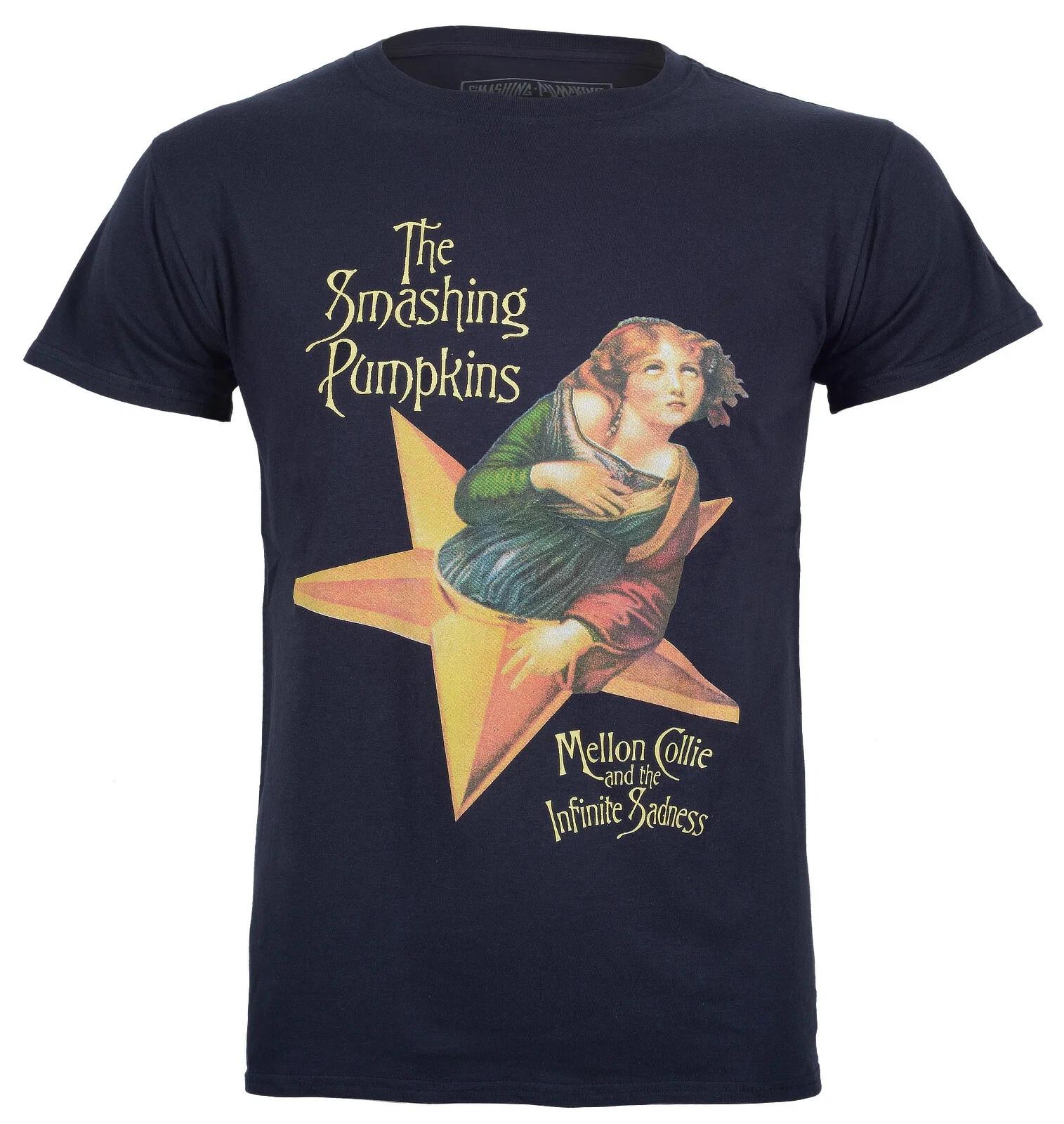 Official Smashing Pumpkins T Shirt Mellon Collie New Dark Blue S M L XL XXL 4XL