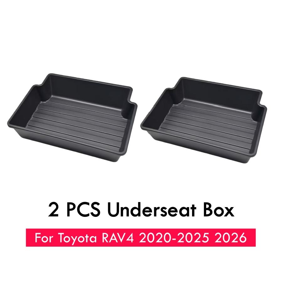 Auto-Aufbewahrungsbox unter dem Sitz für Toyota RAV4 2020-2025 2026 TPE Unter-Sitz-Aufbewahrungsbox Organizer-Schalen RAV4 Zubehör