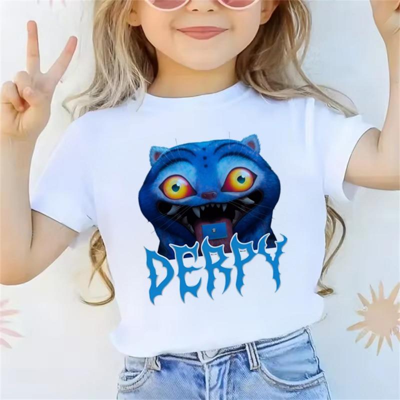 Cute Cartoon Saja Boys T-shirts Boys Girls Short Sleeve T-shirt Tops Anime Kpop Demon Hunters T Shirt Gifts Children's Clothing