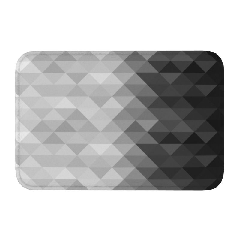 Rose Gold And Gray Geometric Pattern Floor Door Kitchen Bath Mats Anti-Slip Outdoor Abstract Doormat Toilet Entrance Rug Carpet