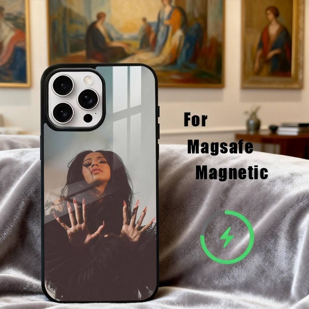 Confident C-Cardi B Singer Phone Case For iPhone17,16,15,14,13,12,11 Plus,Pro Max Magnetic For Magsafe Wireless Charging